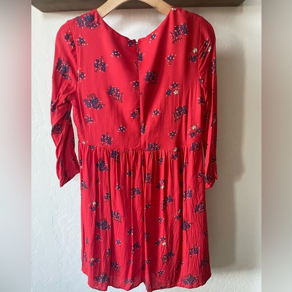 Old Navy| Women’s Boho Red Embroidered Floral Dress, Size Small••• - Picture 6 of 10